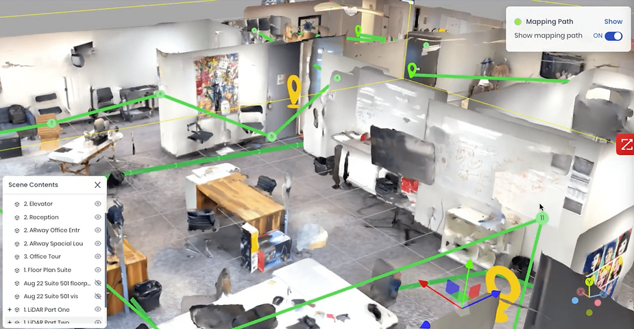 Using LiDAR technology for spatial scanning and map creation